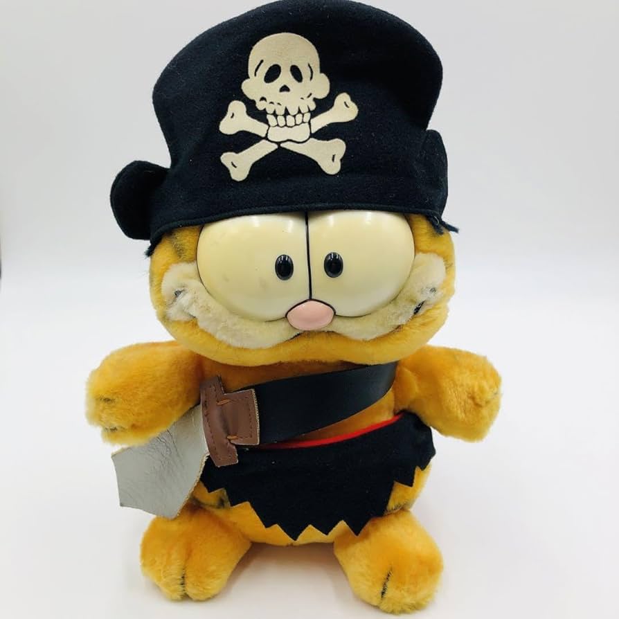 (未使用･未開封品)　Plush v1yptgt Amazon.co.jp: Garfield Pirate Plush Vintage Super Rare